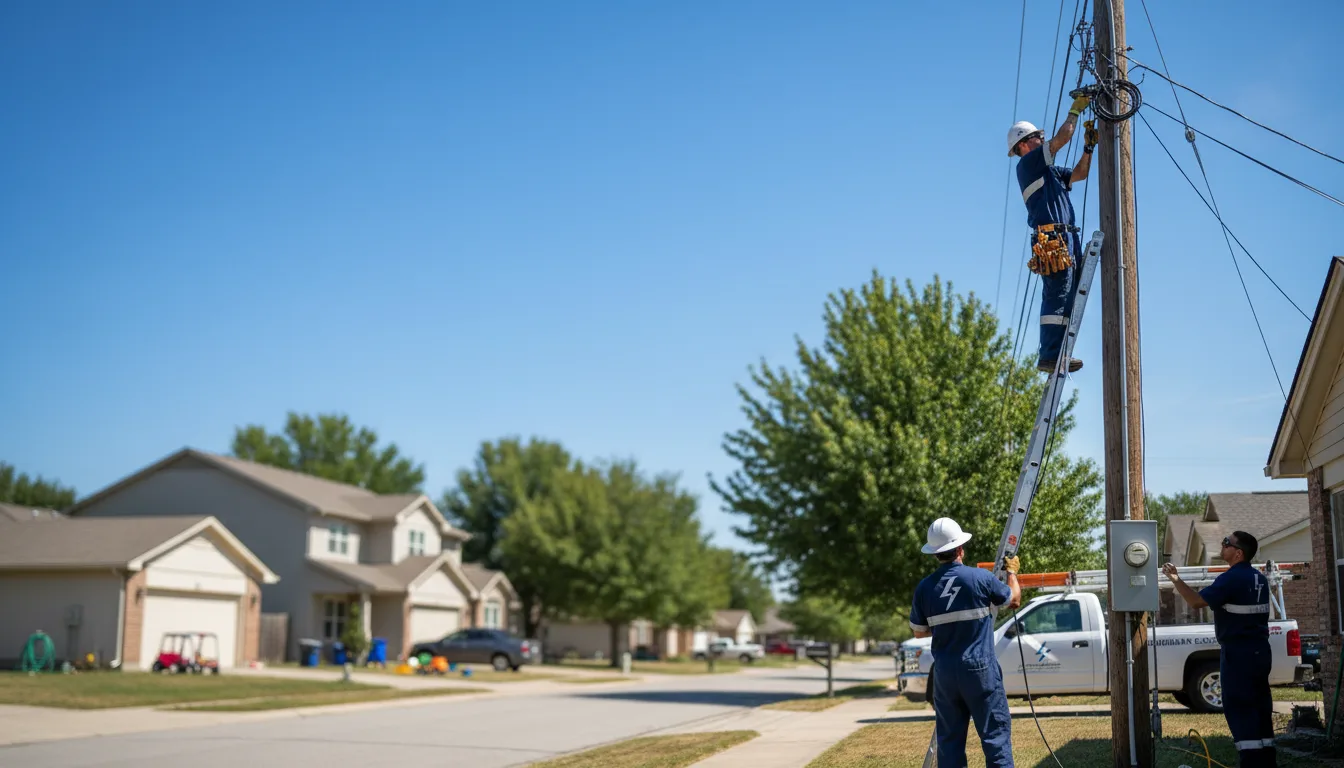 Residential electrician providing installation services in Isabella, OK
